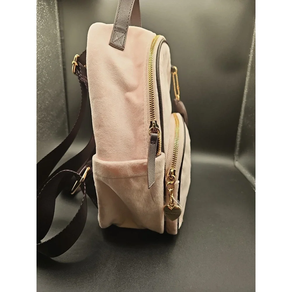 Juicy Couture Pink Diamond Velour Heritage Backpack 01